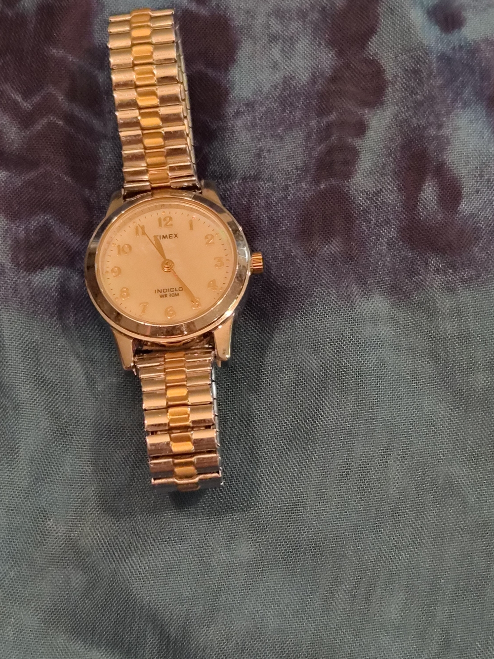 Timex Men's Gold Tone Indiglo Watch - Gold
